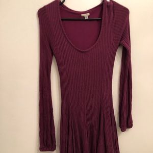 Urban Outfitters Purple Long Sleeve Dress